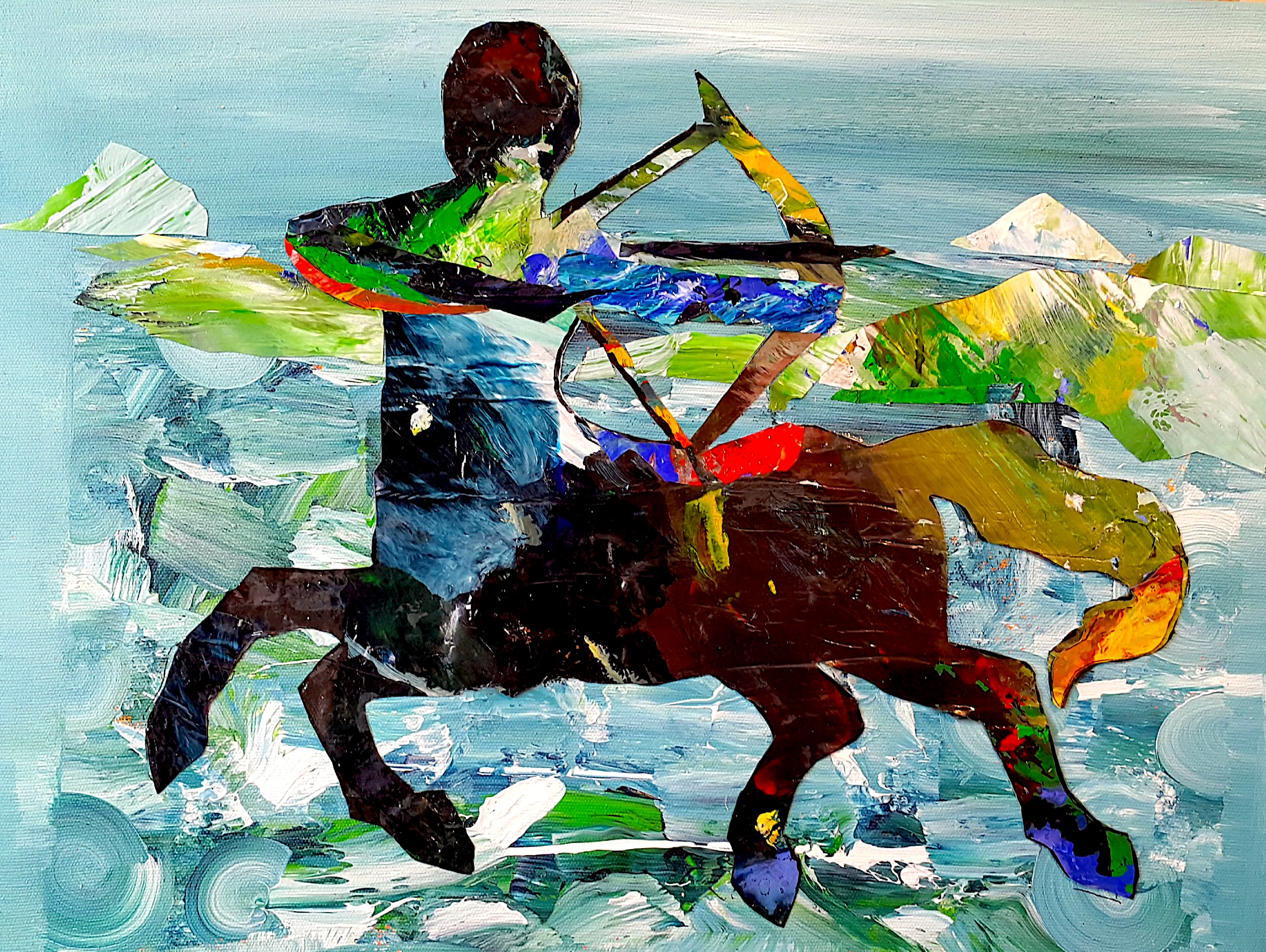 Tuval Üzerine Akrilik 'Centor 3' 35x50 cm 2015